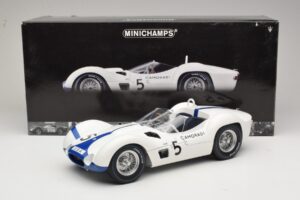 Maserati Tipo 61 #5 Camoradi S. Moss / D. Gurney 1000km Nurburgring Winner 1960 Minichamps 1:12 120601205 Metal - imaginea 8 din 8