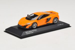McLaren 675LT Portocaliu Minichamps 1:43 537154421 Metal - imaginea 2 din 5