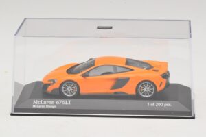 McLaren 675LT Portocaliu Minichamps 1:43 537154421 Metal - imaginea 4 din 5