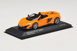 McLaren 675LT Spider Portocaliu Minichamps 1:43 537154431 Metal - imaginea 2 din 5
