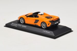 McLaren 675LT Spider Portocaliu Minichamps 1:43 537154431 Metal - imaginea 3 din 5