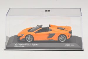 McLaren 675LT Spider Portocaliu Minichamps 1:43 537154431 Metal - imaginea 4 din 5