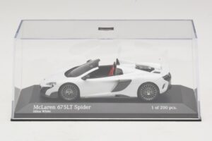 McLaren 675LT Spider Silica White Minichamps 1:43 537154432 Metal - imaginea 4 din 5