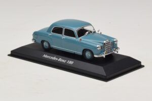 Mercedes 180 W120 Albastru Maxichamps 1:43 940033102 Metal - imaginea 3 din 5