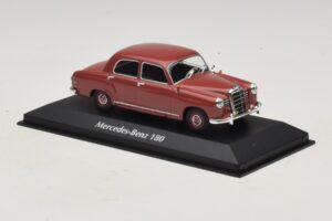Mercedes 180 W120 Roșu Maxichamps 1:43 940033101 Metal - imaginea 3 din 5
