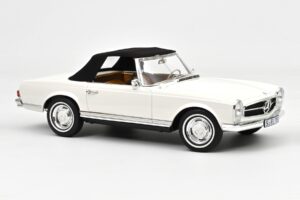 Mercedes 230 SL W113 Pagoda Alb Norev 1:12 123800 Metal - imaginea 3 din 3