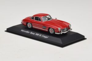 Mercedes 300 SL W198 Roșu Maxichamps 1:43 940039001 Metal - imaginea 3 din 5