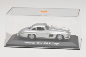 Mercedes 300 SL W198 Argintiu Maxichamps 1:43 940039000 Metal - imaginea 4 din 5