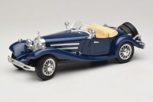 Mercedes 500K Roadster Albastru Bburago 1:20 3070 Metal