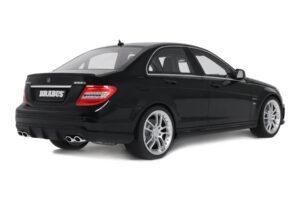 Mercedes C63 AMG W204 Brabus B63S Obsidian Black GT Spirit 1:18 GT582 Rășină - imaginea 2 din 5