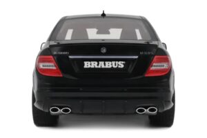 Mercedes C63 AMG W204 Brabus B63S Obsidian Black GT Spirit 1:18 GT582 Rășină - imaginea 5 din 5