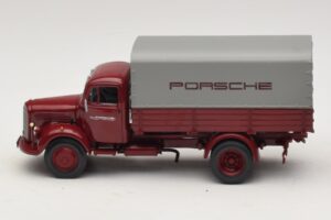 Mercedes L3500 Platformă Porsche Minichamps 1:43 439350027 Metal - imaginea 3 din 7