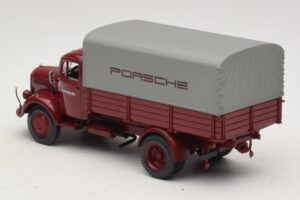 Mercedes L3500 Platformă Porsche Minichamps 1:43 439350027 Metal - imaginea 5 din 7