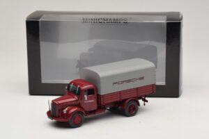 Mercedes L3500 Platformă Porsche Minichamps 1:43 439350027 Metal - imaginea 7 din 7