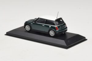 Mini Cooper One R50 Aero Green Cu Acoperiș Alb Minichamps 1:43 MINI011 Metal - imaginea 3 din 5