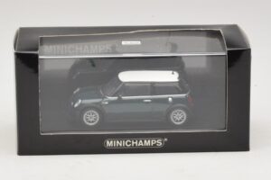 Mini Cooper One R50 Aero Green Cu Acoperiș Alb Minichamps 1:43 MINI011 Metal - imaginea 5 din 5