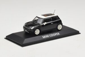 Mini Cooper S R53 Negru Cu Acoperiș Panoramic Minichamps 1:43 MINI022 Metal - imaginea 2 din 4