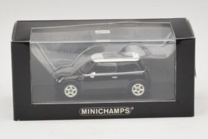 Mini Cooper S R53 Negru Cu Acoperiș Panoramic Minichamps 1:43 MINI022 Metal - imaginea 4 din 4