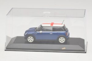 Mini Cooper S R53 Albastru Cu Steag Englezesc Minichamps 1:43 MINI012 Metal - imaginea 4 din 5
