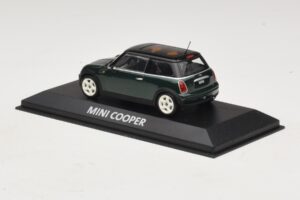 Mini Cooper S R53 Verde Închis Cu Acoperiș Negru Minichamps 1:43 MINI023 Metal - imaginea 3 din 5