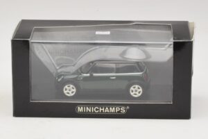 Mini Cooper S R53 Verde Închis Cu Acoperiș Negru Minichamps 1:43 MINI023 Metal - imaginea 5 din 5