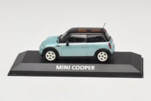 Mini Cooper S R53 Albastru Deschis Metalizat Cu Acoperiș Negru Minichamps 1:43 Mini Cooper S R53 Albastru Deschis Metalizat Cu Acoperiș Negru Minichamps 1:43 MINI030 Metal