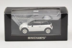 Mini Cooper S R53 Alb Cu Acoperiș Negru Minichamps 1:43 MINI027 Metal - imaginea 4 din 4
