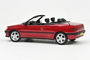Peugeot 306 Cabriolet Diablo Red Norev 1:18 184930 Metal - imaginea 2 din 2