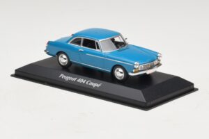Peugeot 404 Coupé Albastru Maxichamps 1:43 940112921 Metal - imaginea 3 din 5