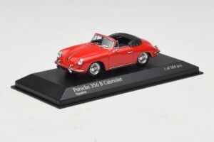 Porsche 356 B Cabriolet Roșu Minichamps 1:43 400064331 Metal - imaginea 2 din 5
