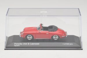 Porsche 356 B Cabriolet Roșu Minichamps 1:43 400064331 Metal - imaginea 4 din 5