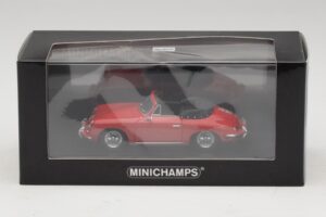 Porsche 356 B Cabriolet Roșu Minichamps 1:43 400064331 Metal - imaginea 5 din 5