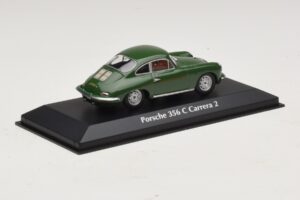 Porsche 356C Carrera 2 Verde Închis Maxichamps 1:43 940062360 Metal - imaginea 2 din 5