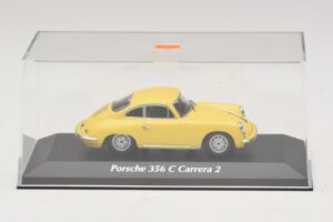 Porsche 356C Carrera 2 Galben Maxichamps 1:43 940062361 Metal - imaginea 4 din 5