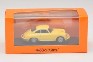Porsche 356C Carrera 2 Galben Maxichamps 1:43 940062361 Metal - imaginea 5 din 5