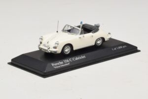 Porsche 356C Cabriolet Polizei Dusseldorf Minichamps 1:43 430062391 Metal - imaginea 2 din 5