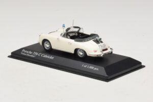 Porsche 356C Cabriolet Polizei Dusseldorf Minichamps 1:43 430062391 Metal - imaginea 3 din 5