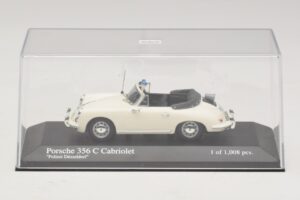 Porsche 356C Cabriolet Polizei Dusseldorf Minichamps 1:43 430062391 Metal - imaginea 4 din 5
