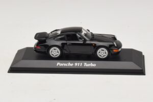 Porsche 911 964 Turbo Negru Maxichamps 1:43 940069101 Metal