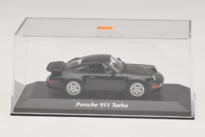 Porsche 911 964 Turbo Negru Maxichamps 1:43 940069101 Metal - imaginea 4 din 5