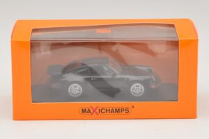 Porsche 911 964 Turbo Negru Maxichamps 1:43 940069101 Metal - imaginea 5 din 5
