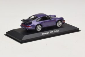 Porsche 911 964 Turbo Violet Metalizat Maxichamps 1:43 940069100 Metal - imaginea 2 din 5