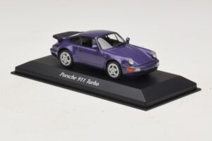 Porsche 911 964 Turbo Violet Metalizat Maxichamps 1:43 940069100 Metal - imaginea 3 din 5
