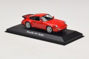 Porsche 911 964 Turbo Roșu Maxichamps 1:43 940069102 Metal - imaginea 3 din 5
