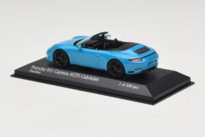 Porsche 911 991.1 Carrera 4 GTS Cabriolet Albastru Minichamps 1:43 410067332 Metal - imaginea 3 din 5
