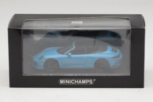Porsche 911 991.1 Carrera 4 GTS Cabriolet Albastru Minichamps 1:43 410067332 Metal - imaginea 5 din 5