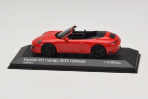 Porsche 911 991.1 Carrera 4 GTS Cabriolet Roșu Minichamps 1:43 410067330 Metal