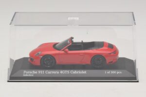 Porsche 911 991.1 Carrera 4 GTS Cabriolet Roșu Minichamps 1:43 410067330 Metal - imaginea 4 din 5