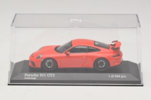 Porsche 911 991.1 GT3 Portocaliu Minichamps 1:43 410066024 Metal - imaginea 4 din 5