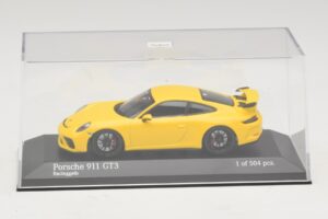 Porsche 911 991.1 GT3 Galben Minichamps 1:43 410066020 Metal - imaginea 4 din 5